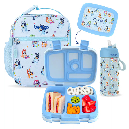 Bentgo + Bluey Kids 3-Piece Lunchtime Trio Set