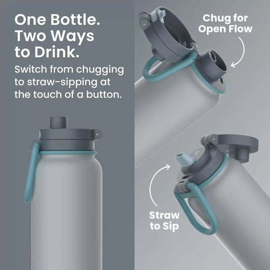 Bentgo Flip 2-in-1 Water Bottle  (24 fl oz)