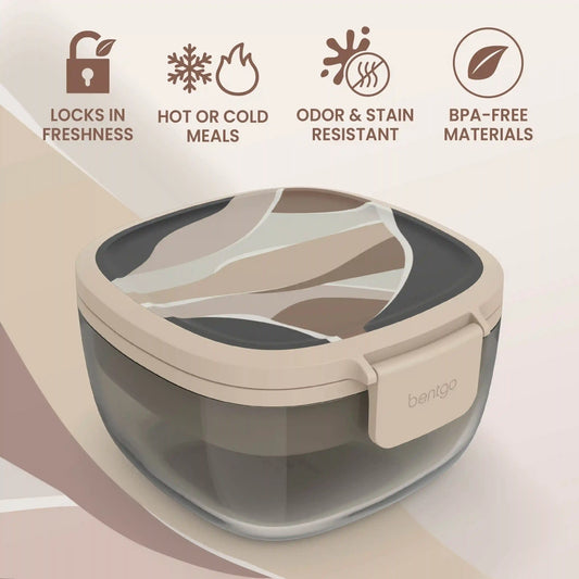 Bentgo Glass Prints All-in-One Salad Container
